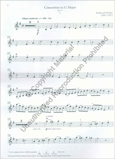 violinmasterclass graded repertoire